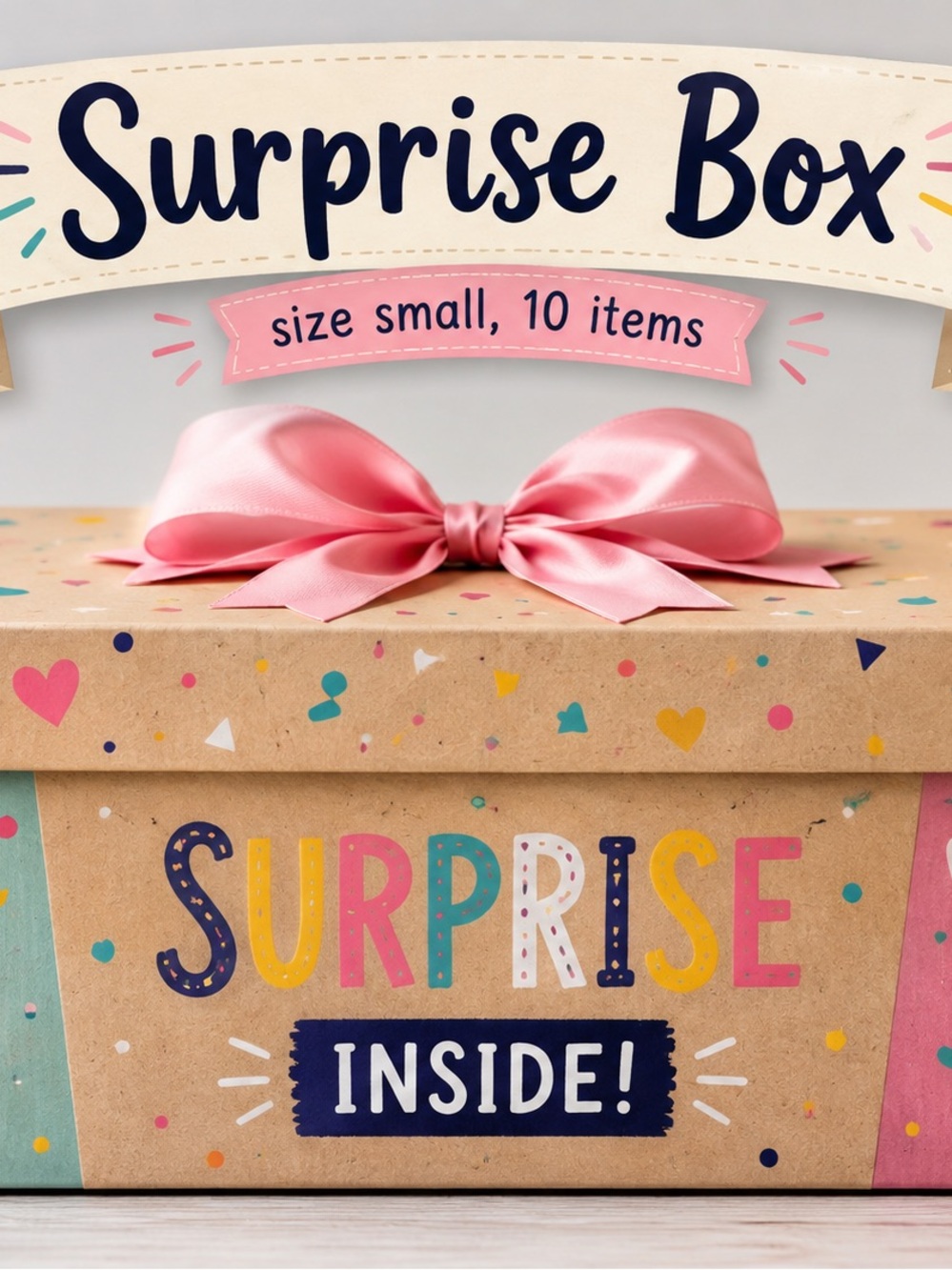 Surprise BOX: 10 sized small items! $25